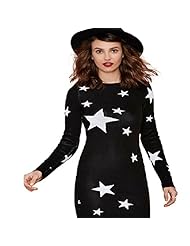 Long Sleeves General Print Cotton/Polyester Round Neck Sweater Jacquard  Dress