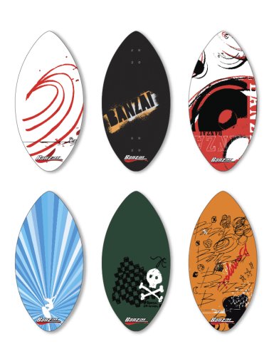 Banzai-35 Painted Wooden Skimboard (Colors May Vary)