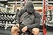 Barbell 1 V-Taper Soft Triblend Muscle Hoodie – Look More Muscular (M, Light/Dark Heather Grey)