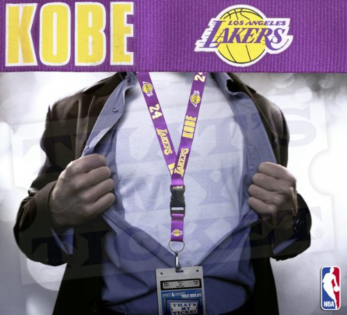 Los Angeles Lakers NBA Lanyard with Ticket Holder- Kobe Bryant