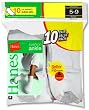 Hanes Cushioned Women's Athletic Socks - Ankle White 5-9