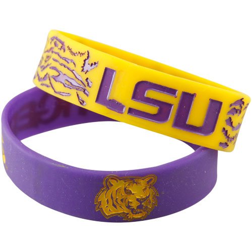 LSU Tigers Purple-Gold 2-Pack Bulk Bandz Bracelets