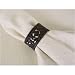 Aged metal rustic scrolls napkin rings, French rustic style, set of 6