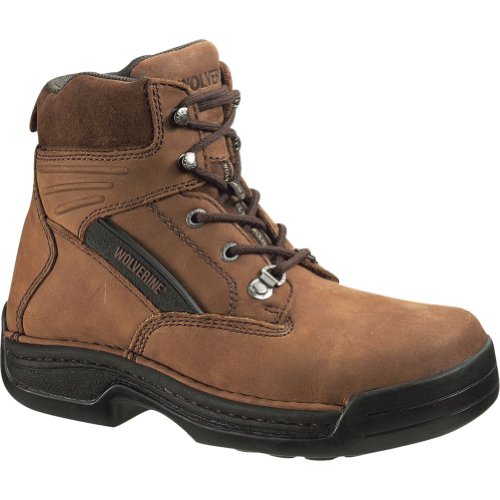 Men's Wolverine DuraShocks Steel Toe Work Boots Brown