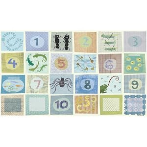 Oopsy Daisy Counting Critters 24x14 Canvas Art Image Wrap by 