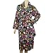  : Black Floral Voodoo Lounger Robe ~ Tepper Jackson