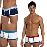 Andrew Christian Tri-Color Super Low Cut Boxer Underwear