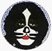 Kiss - Peter Criss (Whiskers) Face Shot on Light Blue - 1
