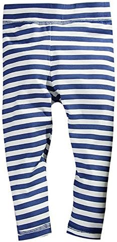Legging For Baby Girls or Girls Size Options (18M, Blue Stripped)