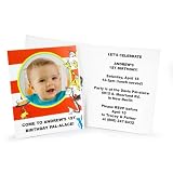 Dr. Seuss 1st Birthday Personalized Invitations (8)