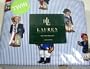 Lauren Ralph Lauren Teddy Bear Stripe 100% Cotton Twin Sheet Set (1 Flat Sheet, 1 Fitted Sheet & 1 Pillowcase)