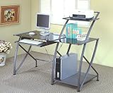 51y1ujuREfL. SL160  Functional Modular Design Metal & Glass Home Office Work Station Desk