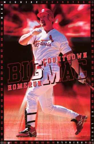 Mark McGwire - Homerun Countdown - St Louis Cardinals 23x35 POSTER