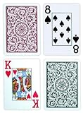 Copag Poker Size Jumbo Index 1546 Playing Cards (Green Burgundy Setup)