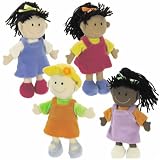 Ethnic Soft Dolls (Set of 4)