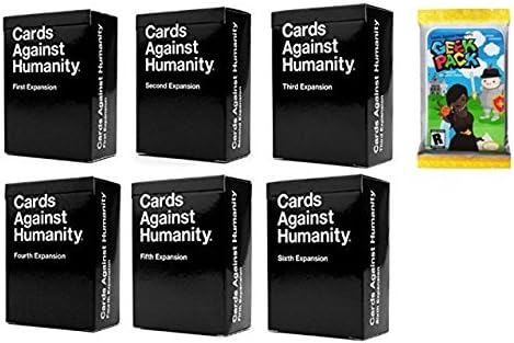 Cards Game Against Humanity: 1st 2nd 3rd 4th 5th 6th Expansions + Geek Expansion Pack!