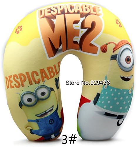 B hot sale New 2014 Despicable me 2 Minions Pillow U-Shape Neck Pillow Cushion Foam Particles size 30*28cm