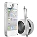 KC-Electronics SUPER 4-IN-1 Apple Iphone 4 & 4S Stylish Ultra Thin Clear Crystal Case Skin Cover + White High Capacitive Stylus Pen + White 3.5mm Capsule Speaker + LCD Screen Protector Guard