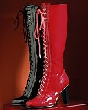 Knee-high patent boot