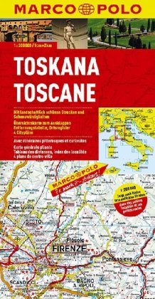 Produkt-Bild: MARCO POLO Karte Toskana 1:200.000: Zeigt auch kleine Orte und kleine Stra&szlig;en. Mit Namenverzeichnis
