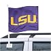 LSU Tigers Purple Car Flag W/Gold LSU