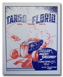 1934 Legion Ascot Speedway Program Poster Print