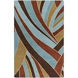 Surya Forum 5-Feet by 8-Feet 100-Percent Wool Hand Tufted Area Rug