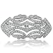 Bling Jewelry Art Deco Vintage CZ Wedding Brooch Pin