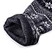 HDE Women Winter Knit Leggings Fleece Line Nordic Design Thermal Insulated Pants(White Black Gray Nordic Snowflake L)