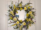 Butterflies and Daffodils Front Door Wreath
