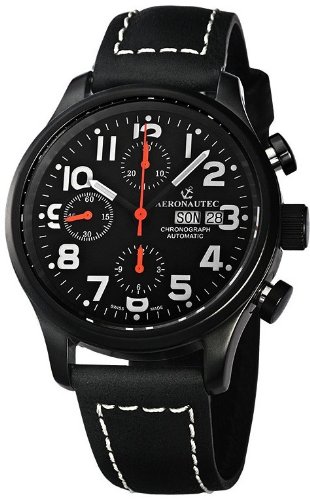 Aeronautec Swiss Made Skytimer ANT-1020-BS Automatikuhr für Ihn Zeitloses Design