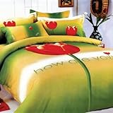 IMAGE OF Le Vele Tulip - Duvet Cover Bed in Bag - Twin Bedding Gift Set - LE06T