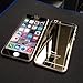 iPhone 6 (4.7 Inch Only) Screen Protector, Front+Back Mirror Tempered Glass Film Screen Protector Cover for iPhone 6 4.7 Inch [2-Pack][Crystal Clear]-Gold