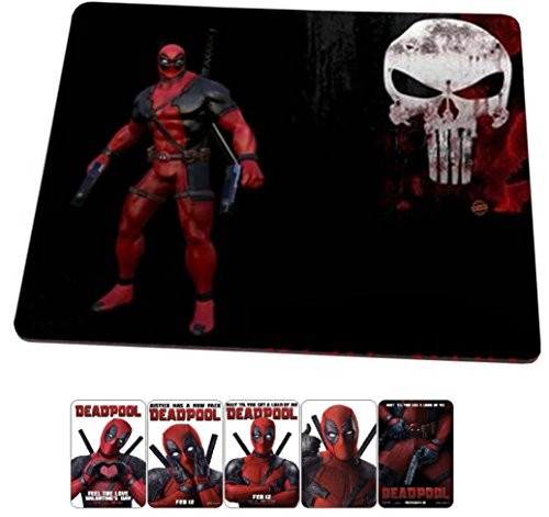 Dead Pool Mousepad Skull Head Mouse with DeadPool Collectors Card, MP227