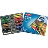 Derwent Drawing Supplies, Inktense, Ink Blocks, 4mm Core, Metal Tin, 24 Count (2300443)