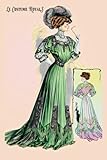 IMAGE OF Canvas Print, Le Costume Royals: Emerald Charm - 12x18