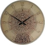 Ashton Sutton Murano Glass Mayan Temple Wall Clock