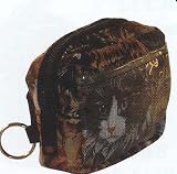 Cats CAT Micro Purse Coin Key ID Case -SMALL WRIST WALLET for Man or Woman