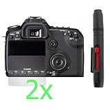 GTMax 2x Clear LCD Screen Protector + Camera LCD Lens Pen for Canon Digital ....