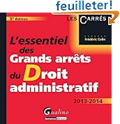 acheter livre occasion Lessentiel des grands arrêts du droit administratif 2013-2014