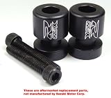SUZUKI GSXR 600 750 1000 BLK SWINGARM SPOOLS SLIDERS