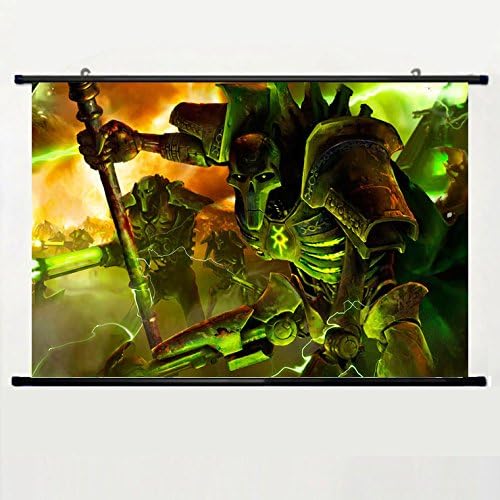 Home Decor Animation Art Cosplay Poster with Warhammer K Monster Necrons Dark Crusade Wall Scroll Poster Fabric Painting 24 X 16 Inch (60cm X 40 cm)