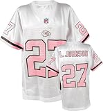 Larry Johnson Kansas City Chiefs Girl's 7-16 Pink NFL Youth Replica Jersey