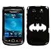 BLACKBERRY TORCH 9800 WHITE BATMAN SYMBOL ON A BLACK HARD CASE COVER