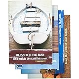 DaySpring Birthday Boxed Greeting Cards, 12 Count with Embossed Envelopes, Masculine Nautical (75995)