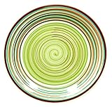 muymucho カラフル ディナープレート 大皿 (グリーン) 直径 26cm