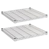 Alera : Industrial Wire Shelves, Silver, 24 x 24, Two per Pack -:- Sold as 2 Packs of - 2 - / - Total of 4 Each Alera : Industrial Wire Shelves, Silver, 24 x 24, Two per Pack -:- Sold as 2 Packs of - 2 - / - Total of 4 Each