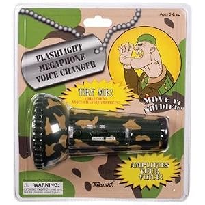 Flashlight Megaphone Voice Changer Combination by