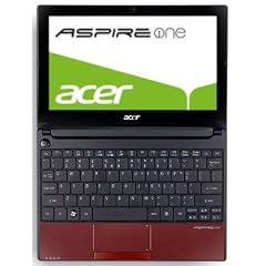 Acer Aspire one D255E 25,65 cm (10,1 Zoll) Netbook (Intel Atom N455, 1,6 GHz, 1GB RAM, 250GB HDD, Intel 3150, Bluetooth, Win 7 Starter) rot