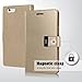 GOOSPERY Rich Wallet for Apple iPhone SE Case (2016) iPhone 5S Case (2013) iPhone 5 Case (2012) Extra Card Slots Leather Flip Cover - Gold